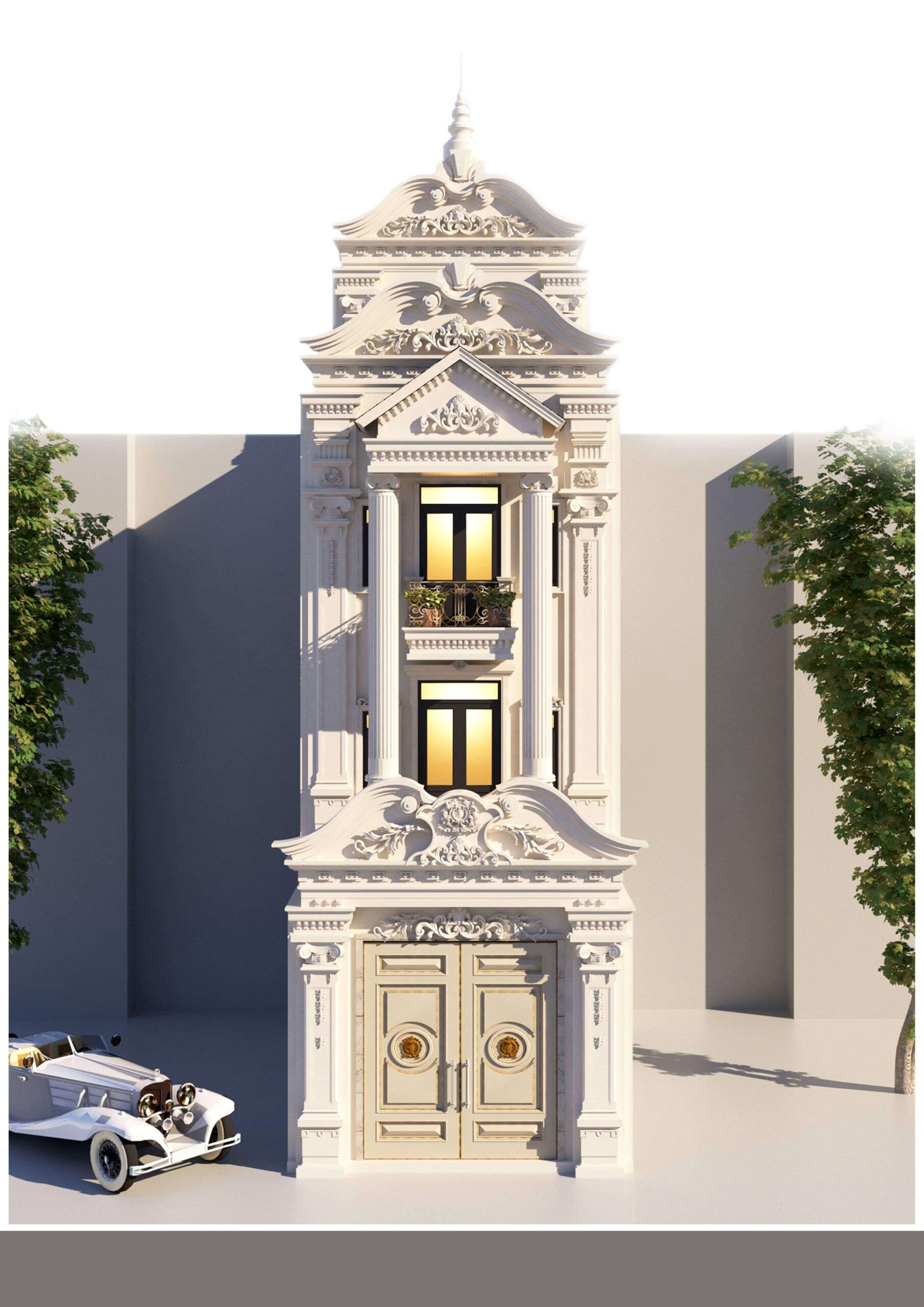 27 mẫu mặt tiền nhà phố cổ điển đẹp  Thiết kế nhà đẹp APdesign