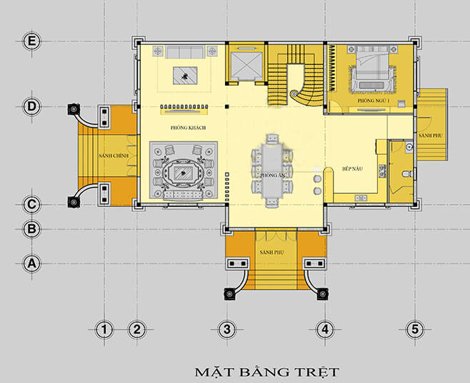 biệt thự 3 tầng 10x18m 4