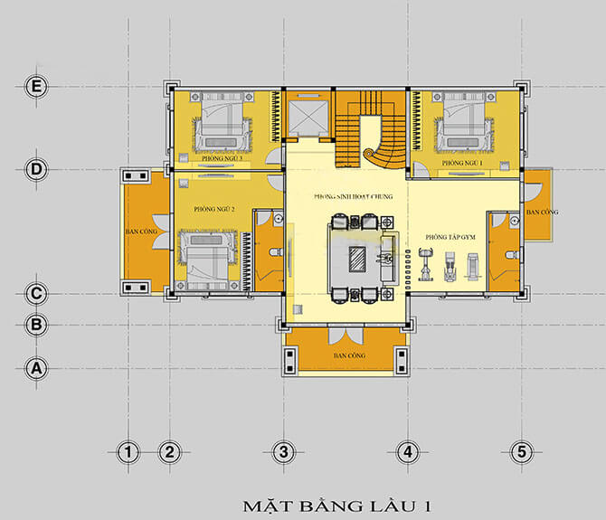 biệt thự 3 tầng 10x18m 5