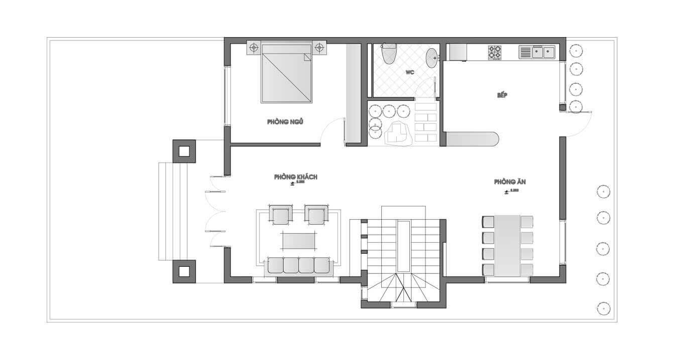 biệt thự 3 tầng kiến trúc pháp 3