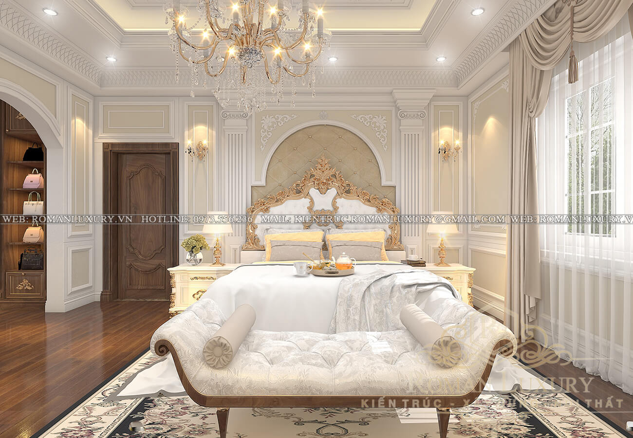 20 mẫu thiết kế phòng ngủ biệt thự đẹp cao cấp sang trọng