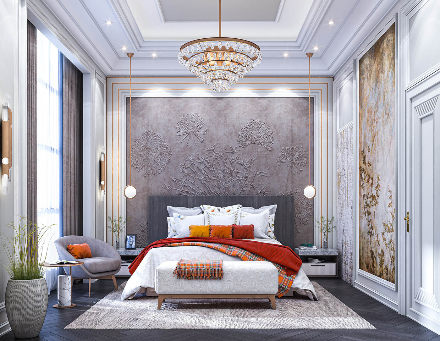 Thiết kế phòng ngủ phong cách tân cổ điển nhẹ nhàng sao cho đẹp  Nội thất  Mant