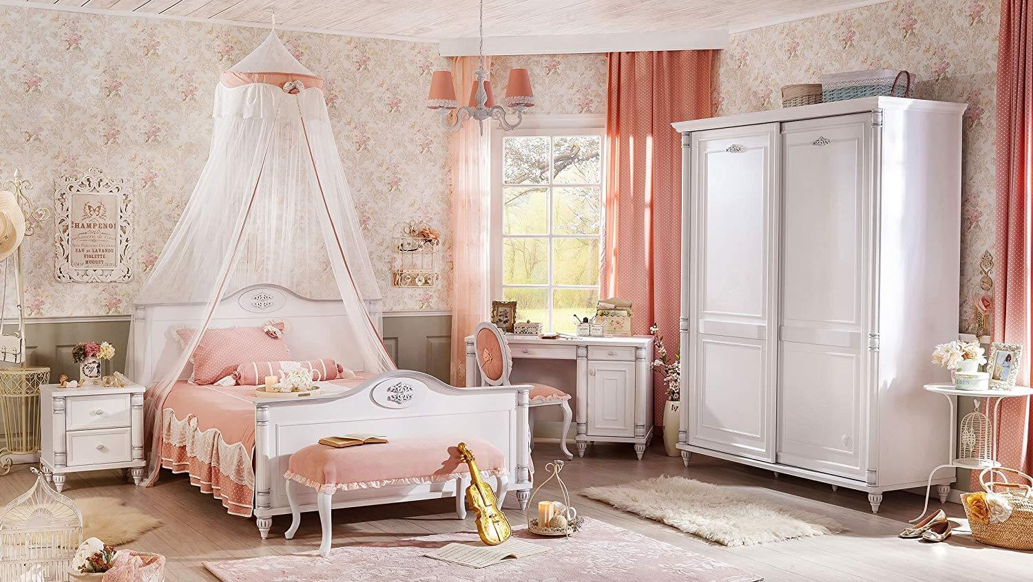 phòng ngủ trẻ em màu hồng đẹp 3