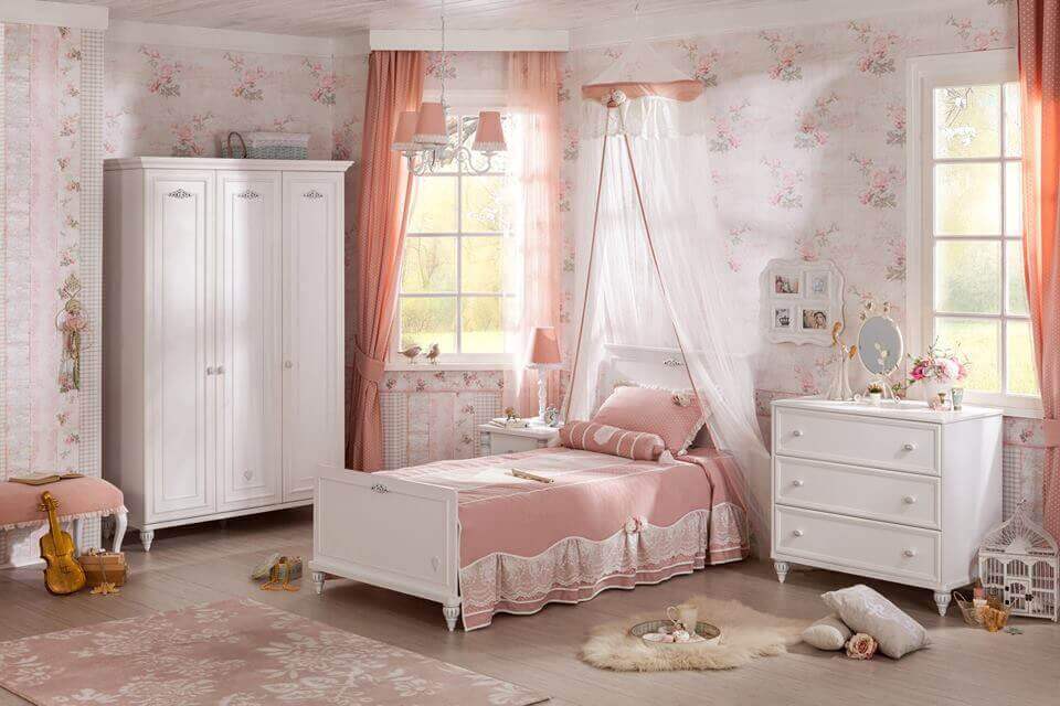 phòng ngủ trẻ em màu hồng đẹp 7