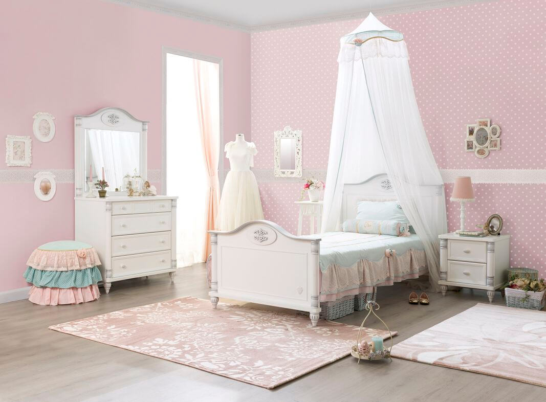 phòng ngủ trẻ em màu hồng đẹp 8