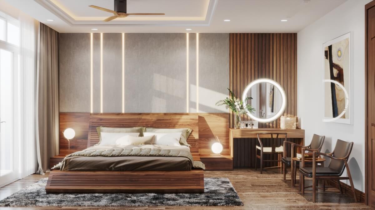 thiết kế nội thất phòng ngủ luxury 13