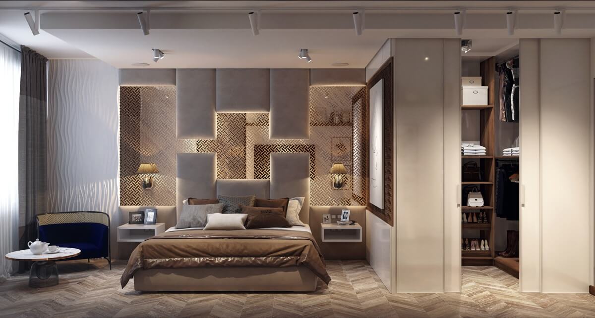thiết kế nội thất phòng ngủ luxury 3
