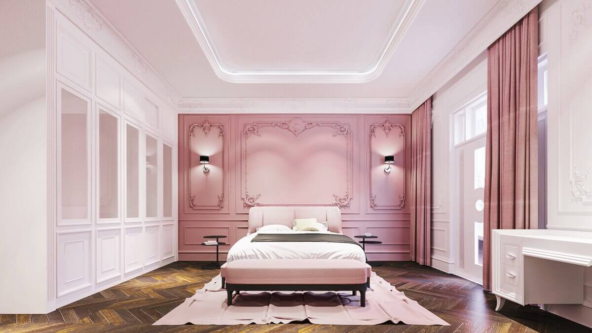 phòng ngủ phong cách châu âu 11