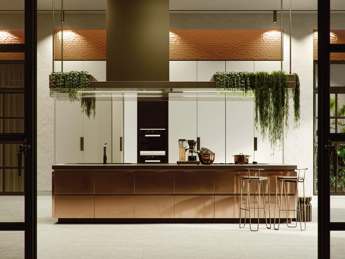 thiết kế nội thất nhà bếp hiện đại luxury 11