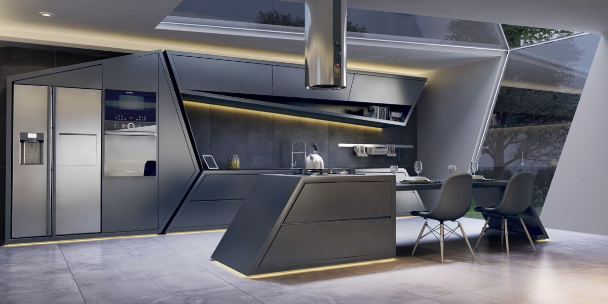 thiết kế nội thất nhà bếp hiện đại luxury 21