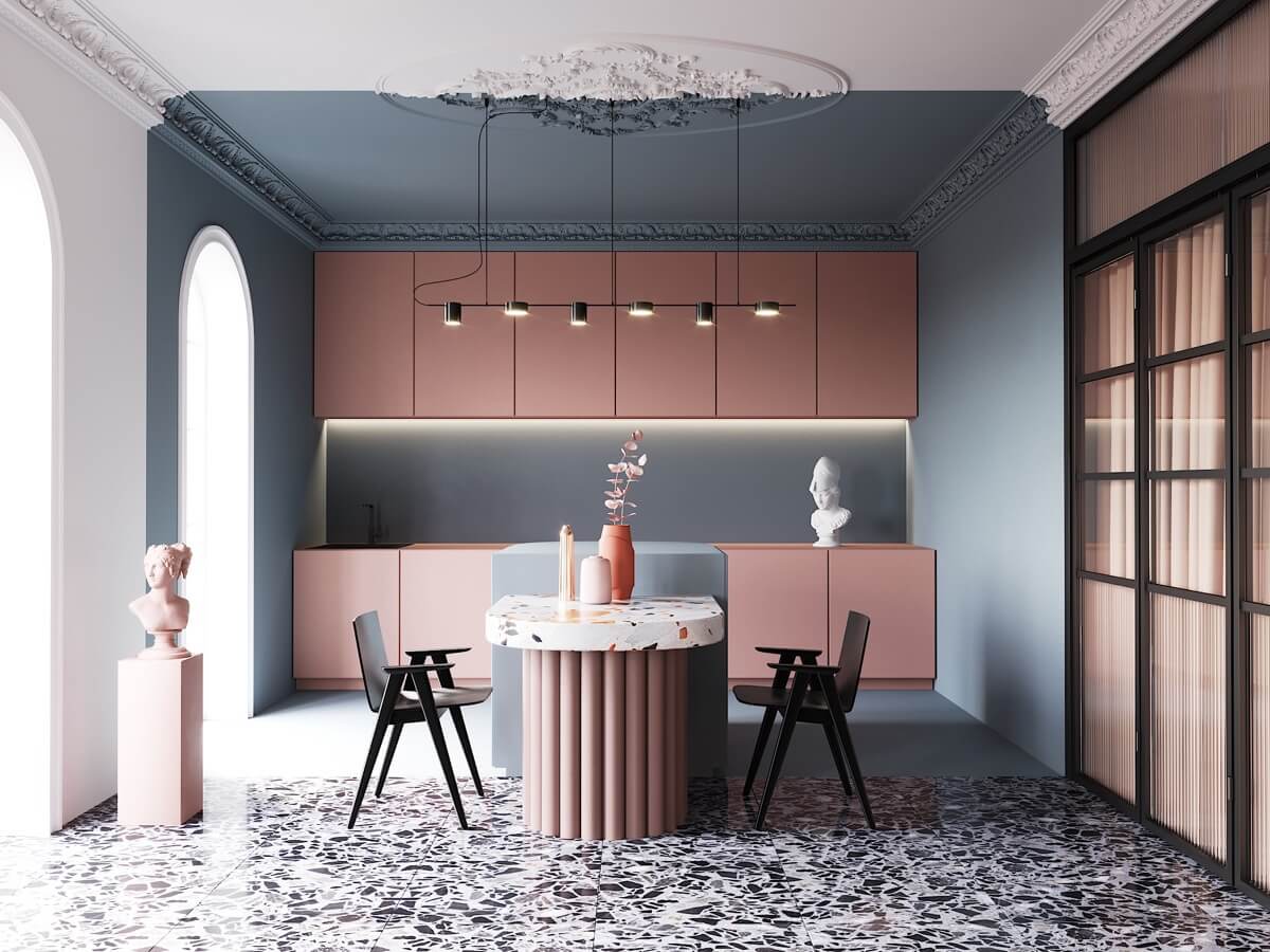 thiết kế nội thất nhà bếp hiện đại luxury 24