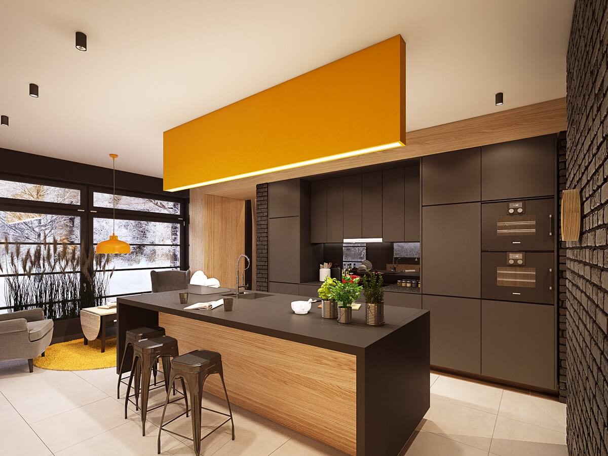 thiết kế nội thất nhà bếp hiện đại luxury 25