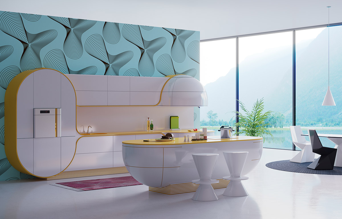 thiết kế nội thất nhà bếp hiện đại luxury 26