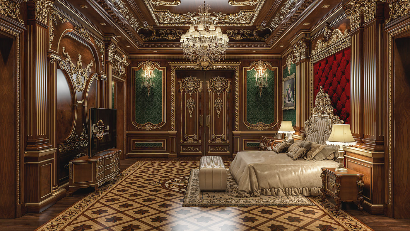 thiết kế nội thất phòng ngủ hoàng gia sang trọng 25