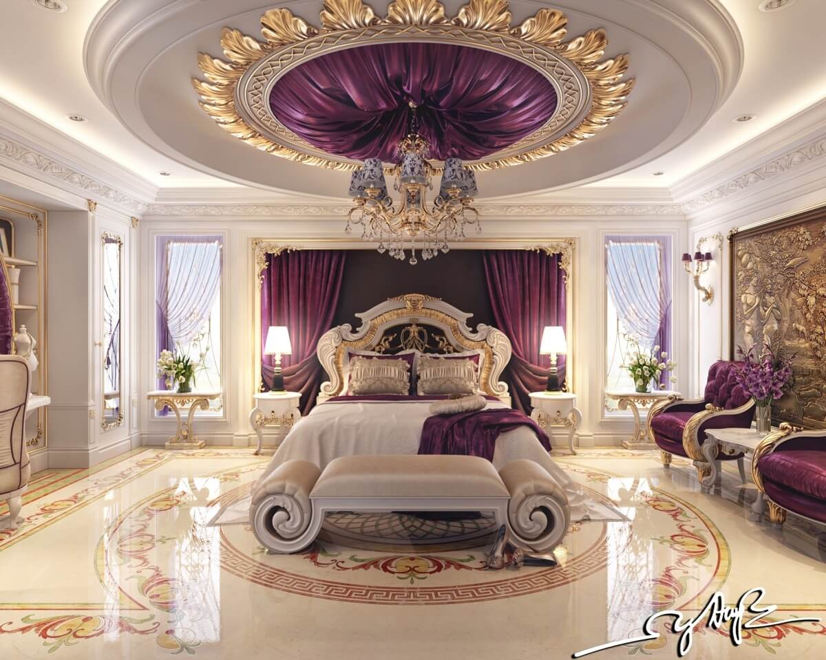 thiết kế nội thất phòng ngủ hoàng gia sang trọng 29