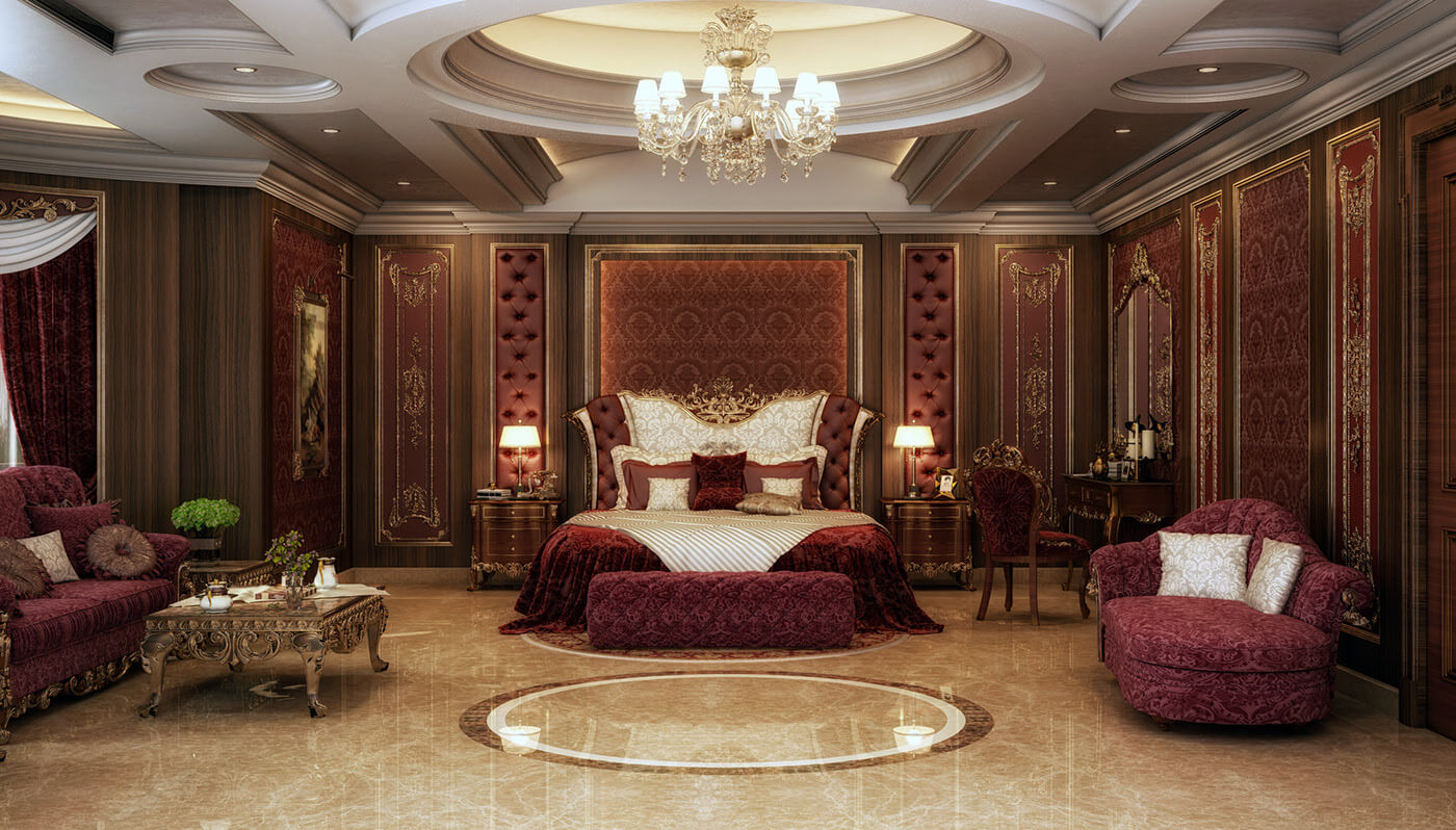 thiết kế nội thất phòng ngủ hoàng gia sang trọng 36