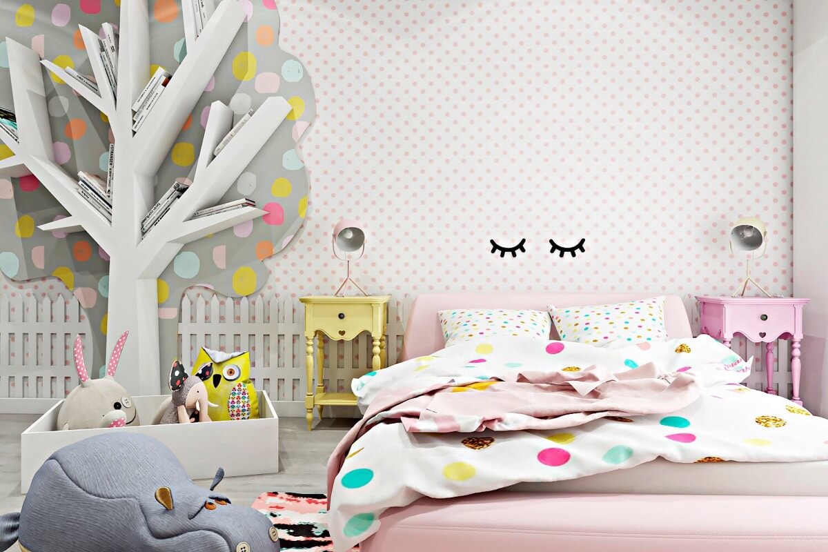 thiết kế phòng ngủ cho 2 bé gái dễ thương 5