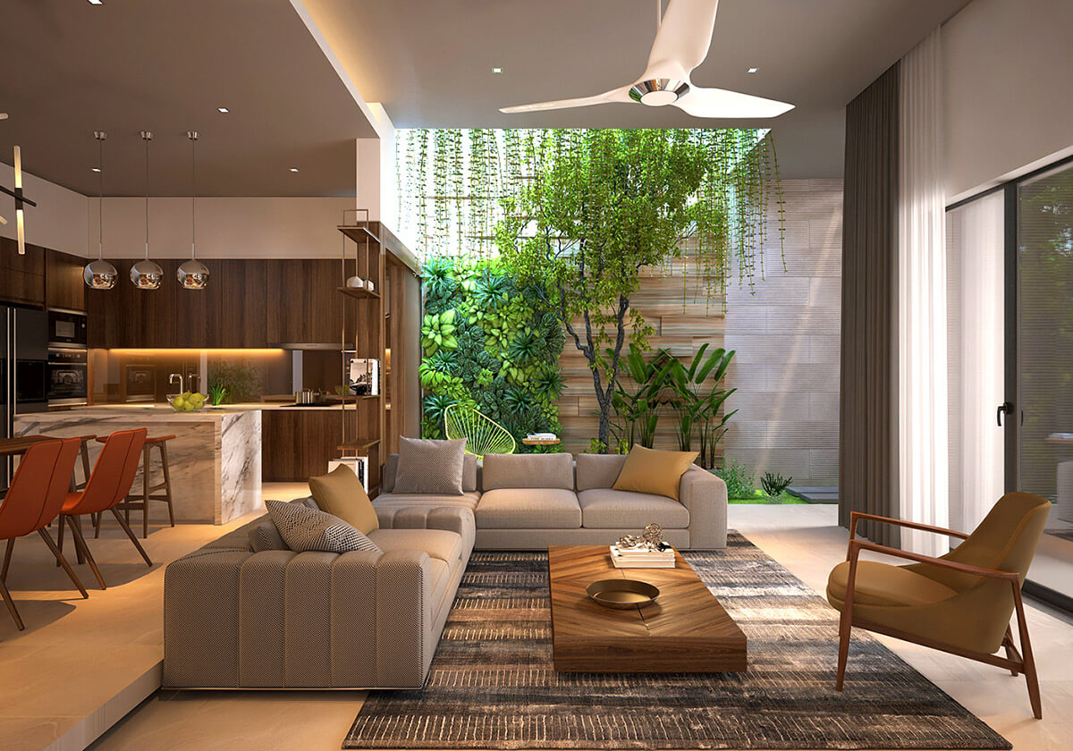 Xu hướng thiết kế nội thất đưa thiên nhiên len lỏi vào mọi không gian sống