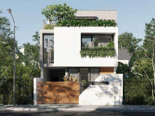 10+ Mẫu nhà 2 tầng mặt tiền 8m hiện đại đẹp 2022 - Siêu thị nội thất số 1  Việt Nam - NoithatAlpha.com