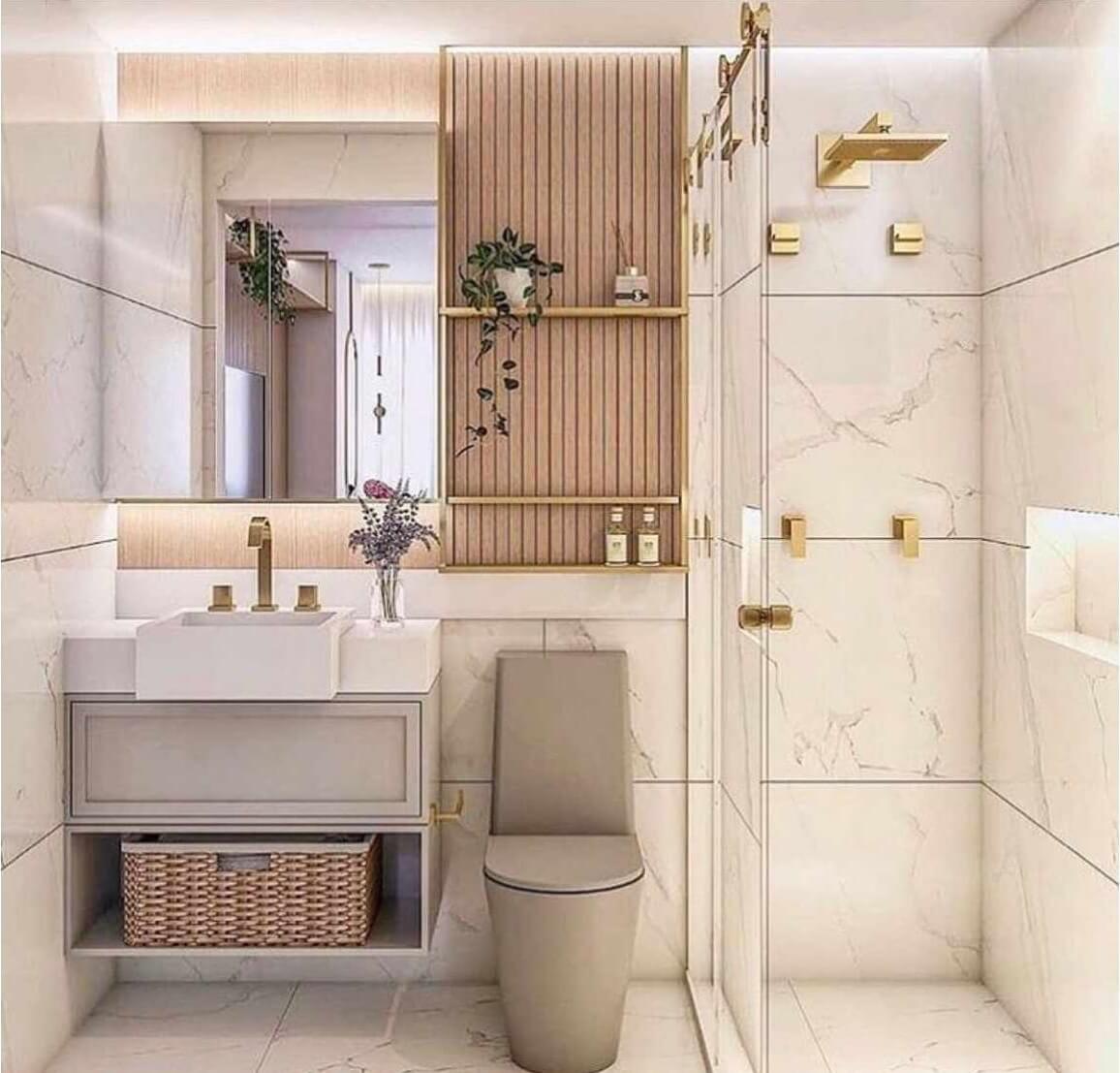 20 Mẫu thiết kế phòng tắm nhỏ đẹp đơn giản nhưng tiện nghi sang chảnh