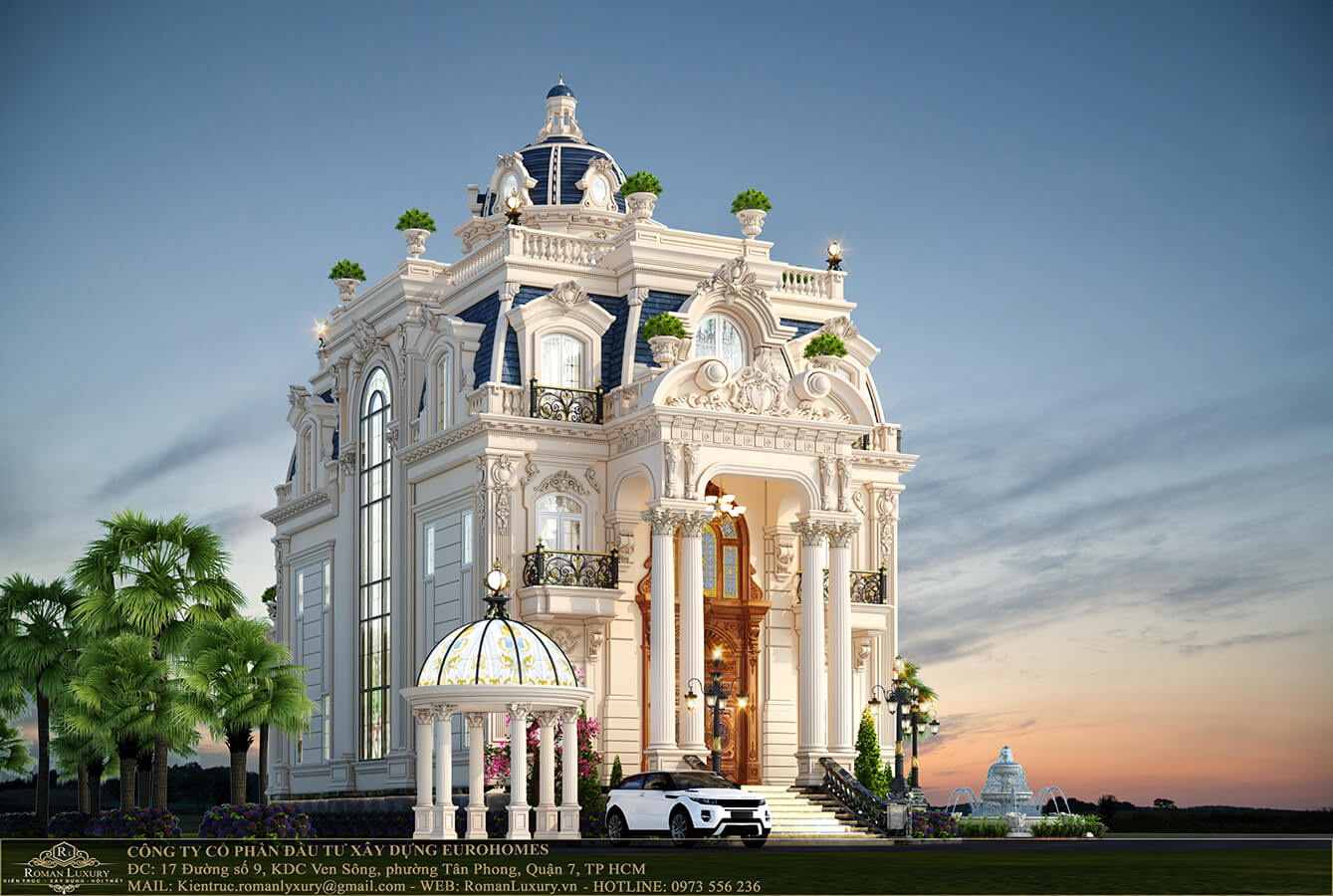 Thiết kế lâu đài 4 tầng cổ điển đẳng cấp thượng lưu tại Tây Ninh | Autodesk  Community Gallery